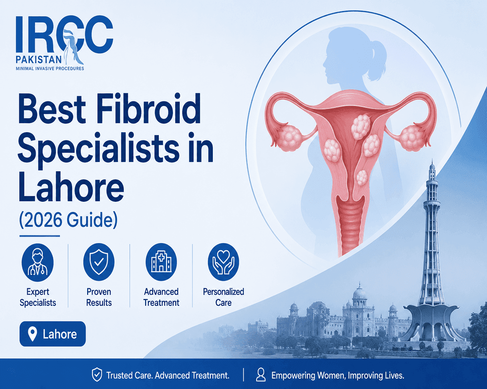 Best fibroid specialists in Lahore guide with uterine fibroid treatment illustration