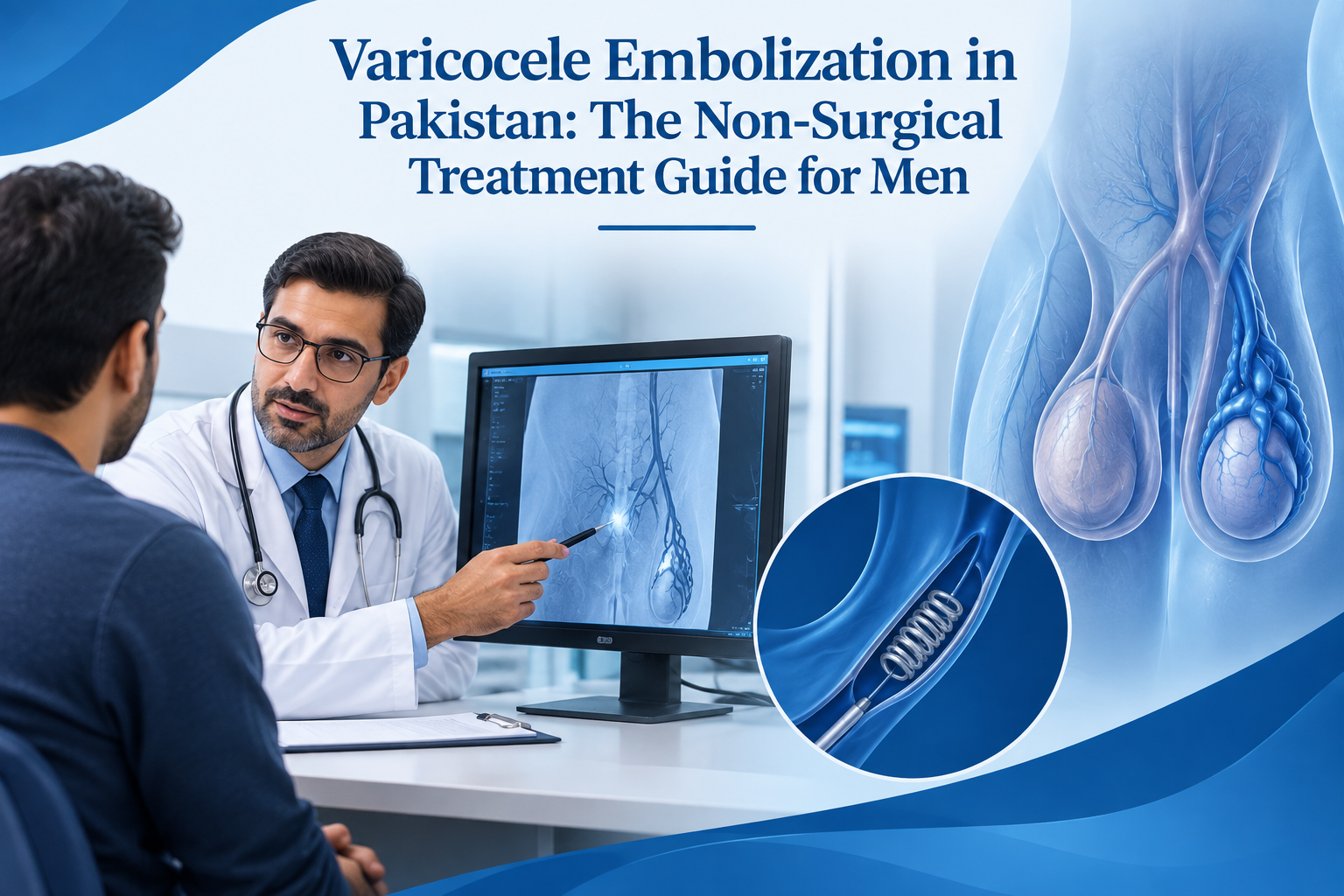 Varicocele Embolization in Pakistan: The Non-Surgical Treatment Guide for Men